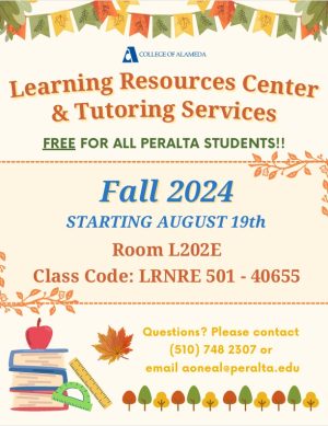 LRC Tutoring LRNRE 501 Class Flyer